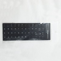 Autocollants autocollants de décoration en vinyle pour ordinateur portable autocollants pour clavier italien vente en gros
