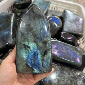 Haute Qualité Violet Orange Coloré <span class=keywords><strong>Labradorite</strong></span> Cristal Artisanat Nouvelle Arrivée En Gros Décoration Cadeau Commerce Assurance Acheteur - Product Image 4