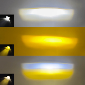 Acessórios do carro 36W luz líquida média levou farol tri cor Luzes auxiliares led lente do projetor Front Grille <span class=keywords><strong>Light</strong></span> - Product Image 3