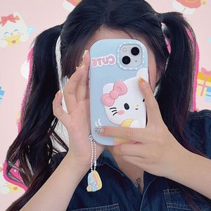 เคสซิลิโคนลายการ์ตูนแมวคิตตี้ยอดนิยม3D เคสมือถือแบบนิ่มสำหรับ <span class=keywords><strong>iPhone</strong></span> 14 <span class=keywords><strong>12</strong></span> 11 13 PRO MAX - Product Image 3