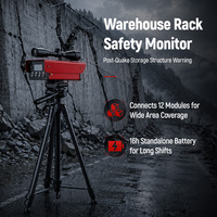 Moniteur de déplacement pour stabilité structurelle, inclinaison laser, vidéo, détection de gaz, sauvetage, garantie 1 an, protection IP66, haute précision
