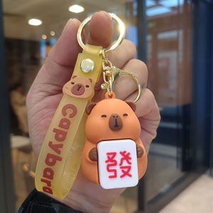 Portachiavi Capibala carino cartone animato delfino topolino bambola piccolo ciondolo coppia portachiavi zaino accessori appesi portachiavi all'ingrosso