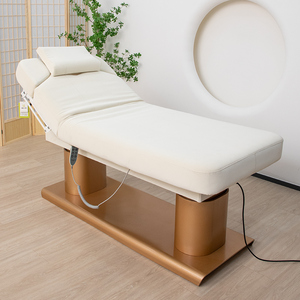 BUJUE Meubles de salon de luxe Table de lit électrique de massage de beauté cosmétique du visage en or blanc - Product Image 2