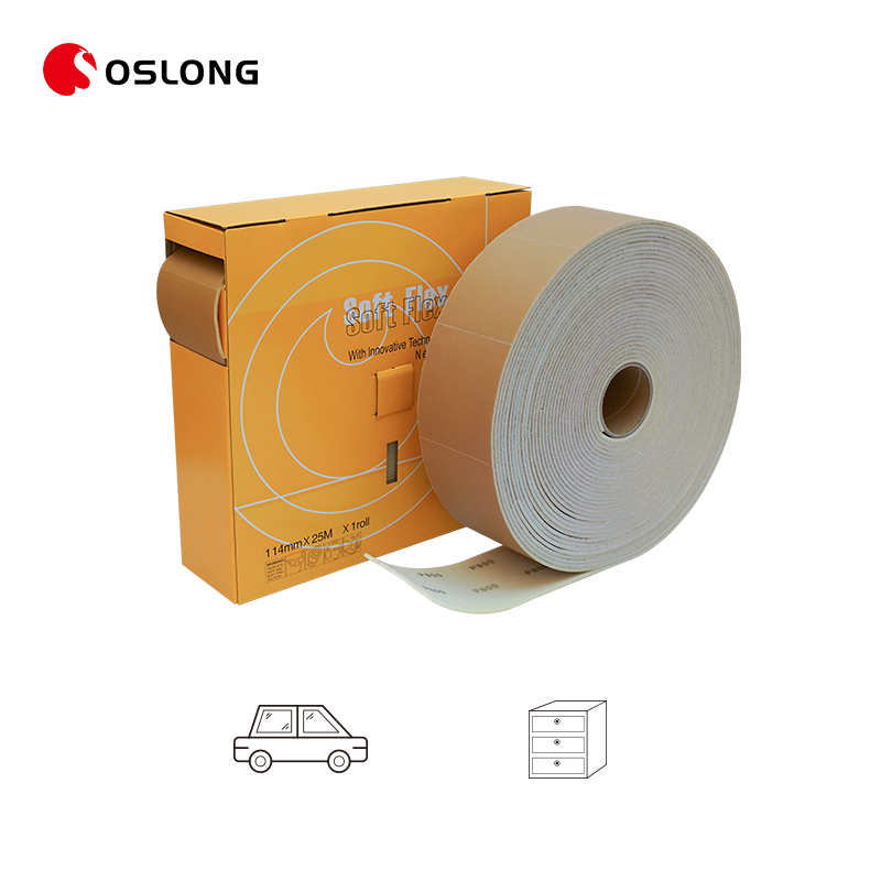 Oslong 114mm 25m 180 Grit Gold