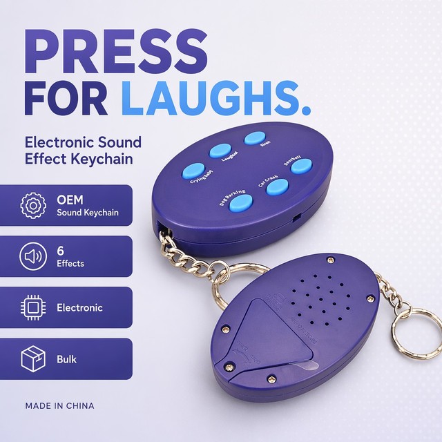 New Arrival Creative Wholesale Factory Price Stainless Steel Portable Talking Voice Recordable Keychain Custom Voice Promotional