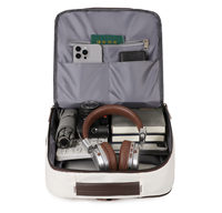 Sac à dos pour ordinateur portable extensible multicolore avec logo personnalisé, port de charge USB, pour les voyages, les affaires et les trajets quotidiens