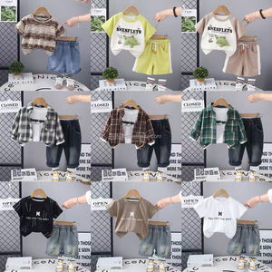 ชุดเสื้อผ้าแขนสั้น<span class=keywords><strong>เด็ก</strong></span>ผู้ชายและ2026แบบใหม่มีกระเป๋าซิปสำหรับฤดูใบไม้ร่วงชุดกีฬาผ้ายีนส์ใหม่ฤดูร้อน - Product Image 6