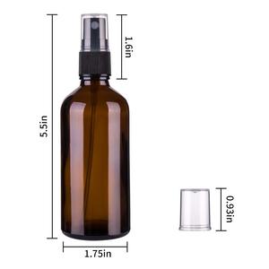 <b>30ml</b> Amber Cylindrical Glass Sprayer <b>Bottle</b> Light Blocking Brown <b>Bottle</b> for <b>Perfumes</b> and Cosmetics - Product Image 3