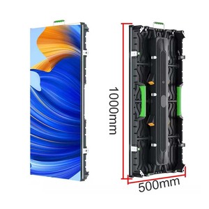 ที่กําหนดเองให้เช่ากลางแจ้ง 500*1000 มม.IP65 จอแสดงผล led 500*500 มม.<span class=keywords><strong>โฆษณา</strong></span>โค้งในร่ม led ผนังวิดีโอ - Product Image 4