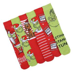 Calcetines Navideños Creativos de Punto con Diseño de <span class=keywords><strong>Grinch</strong></span>, Decoraciones Modernas para Parejas - Product Image 2