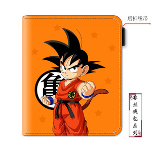 Cartera de Cuero con Diseño de Personajes de Anime, Dragón, Goku, Cartera Corta de Cuero PU Plegable, Tarjetero para Hombre, Venta al Por Mayor - Product Image 3