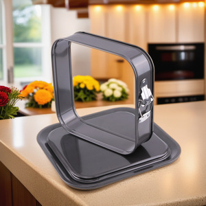 Square Cake Pan Carbon Steel Non Stick Springform Bottom Baking Tray DIY Cake <b>Mold</b> - Product Image 4