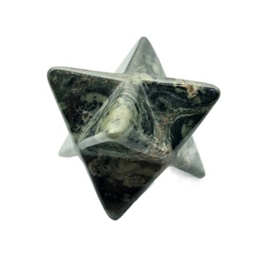 <span class=keywords><strong>Pierre</strong></span> de sable bleu naturel Merkaba, sculptée, sans mâchoire, nouveau Design 2020, 25Mm, en vente - Product Image 5