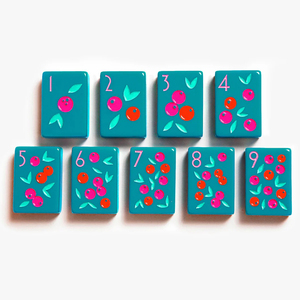 Custom Luxury American Chinese Acrylic <b>Mahjong</b> Tiles Game <b>Set</b> with Deep Teal Design for 4 Players - Product Image 3