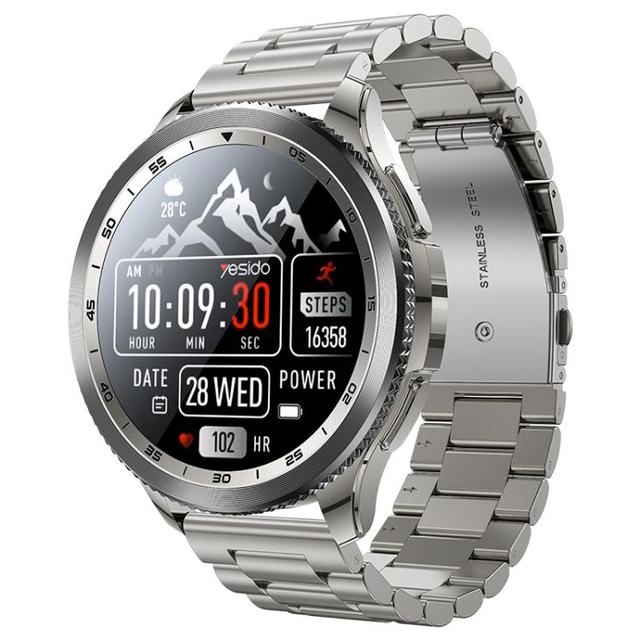 Perfect Yesido IO34 1.43 Inch AMOLED Screen Metal Smart Watch Support BT Call Wireless Smart Watch