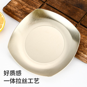 Gran oferta, Mini plato de Metal para aperitivos en casa, elegante y hermoso plato de encurtidos de acero inoxidable 304, bandeja para servir, plato para aperitivos - Product Image 3