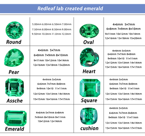 Cojín de piedras preciosas Esmeralda creado en laboratorio hidrotermal al por mayor cortado en <span class=keywords><strong>verde</strong></span> de Esmeralda sintética en forma de corazón de Colombia - Product Image 5