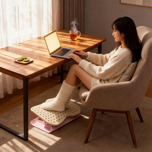 Repose-pieds ergonomique réglable à 6 niveaux, perforé et respirant, pour le bureau et la maison - Product Image 1