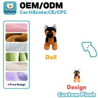 Venta al por Mayor de Peluches de Perro Realistas con Diseño Personalizado, Juguete de Peluche de Cachorro de Simulación, Poliéster y Algodón Ecológicos, CPC