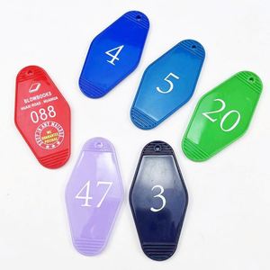 Hotel <b>Keychain</b> Blanks <b>Custom</b> Plastic pink Color Acrylic Hotel Key Chain Print Own Logo Design Home Motel Hotel <b>Keychain</b> - Product Image 4