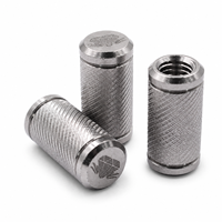 Pièce usinée CNC sur mesure en usine, écrou moleté de précision en acier inoxydable SUS304, composant métallique usiné