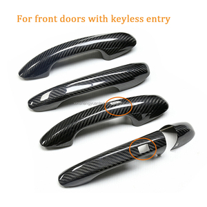 Couvercle de poignée de porte en Fiber de carbone pour W205 W222 W257 W213 W238 W177 W118 <span class=keywords><strong>AMG</strong></span> <span class=keywords><strong>GT</strong></span>, capteur d'entrée sans clé, garniture extérieure - Product Image 2