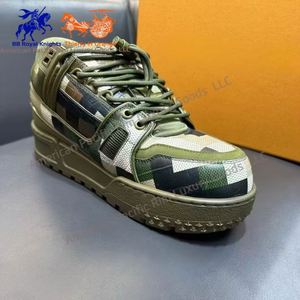 Men's Casual Trainer Maxi Sports Sneakers Top Version High-<b>End</b> Comfort Leather Lace-Up Thick Skateboard Shoes Walking Style Shoe - Product Image 6