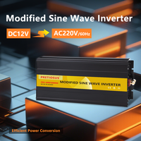 Onduleur Pretiosus monophasé 3000W onde sinusoïdale modifiée hors réseau onduleur 12V 24V 48V cc à Ac 110V 220V onduleur solaire