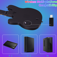 Guitare de console de jeu pour PS4/PS3/PC Contrôleur de guitare sans fil universel Rock Band Guitar