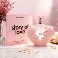 Perfume de mujer de alta calidad, estilo árabe, Dubai, Vietnam, el más vendido, Story of Love, body mist con aroma a corazón púrpura, fabricante, venta al por mayor