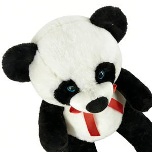 Personaliza tu peluche de panda, peluche de panda blanco y negro, peluche de panda sentado, peluche de panda suave para abrazar - Product Image 3
