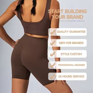 Pantaloncini da corsa elastici a vita alta da <span class=keywords><strong>donna</strong></span> Luckpanther pantaloncini da allenamento <span class=keywords><strong>sportivi</strong></span> elasticizzati pantaloncini da ginnastica ad asciugatura rapida e atletica senza cuciture - Product Image 4