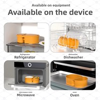 Boîte à sauce et assaisonnements en silicone personnalisée à double compartiment, portable, avec couvercle, inodore, de qualité alimentaire, pour déjeuner/collation, 300 ml