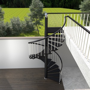 Ss Escalier Rotatif Marches Escalier Cercle Escalier Enroulement Escaliers Gain <span class=keywords><strong>De</strong></span> Place Escaliers Escaliers Extérieurs Escaliers Préfabriqués - Product Image 4
