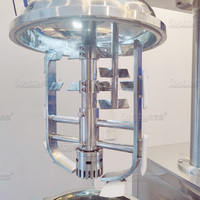 Prix de gros d'usine 100 litres homogénéisateur sous vide émulsifiant mélangeur cosmétique pour la fabrication de lotion pour le corps crème pour le visage