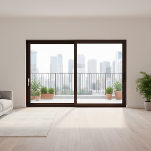 Ventana Corredera de Doble Vía con Doble Acristalamiento de Vidrio Templado para Apartamento, <span class=keywords><strong>Terraza</strong></span>, Sala de Estar, Almacén - Aislamiento Acústico, Ahorro de Espacio - Product Image 2