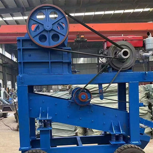 เครื่องบดหินแบบพกพาขนาดเล็ก ใช้เครื่องยนต์ดีเซล สำหรับหินปูน ราคาพิเศษ - Product Image 1