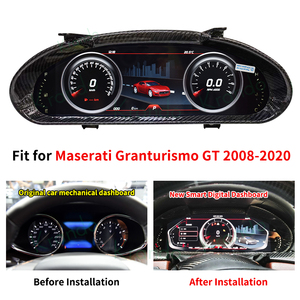 Krando 12.3 pouces instrument numérique moniteur LCD de voiture pour <span class=keywords><strong>Maserati</strong></span> <span class=keywords><strong>Granturismo</strong></span> GT 2008-<span class=keywords><strong>2020</strong></span> instrument mise à niveau du cadre en fibre de carbone - Product Image 1