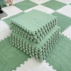 MU 좋은 품질 사용자 정의 색상 eva 바닥 매트 퍼즐 연동 카펫 단색 퍼즐 거품 푹신한 바닥 매트