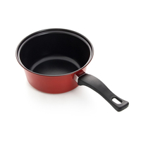 Ensemble de casseroles en métal et fer, antiadhésif, pour la cuisine, vente en gros, promotion, cadeau, produit promotionnel, casserole rouge