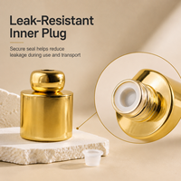 Diffuseur de parfum d'ambiance de luxe personnalisé en gros, avec bouteille en verre de cristal et bâtonnets en rotin, idéal pour cadeau