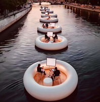 LILYTOYS Nouvelle conception Offre Spéciale île flottante gonflable populaire pour l'océan eau loisirs divertissement