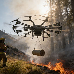 Drone de transport GT800, moteur brushless 16 axes, charge utile nette de 600 kg et poids de décollage maximal de 800 kg, 4K UHD pour le transport de produits frais - Product Image 5