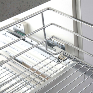Modern Kitchen Storage Cabinets Soft Closing Tray Side <strong>Pan</strong> Dish and Bowl Shelves Rack <strong>Drawers</strong> Pull Out Basket - Product Image 4