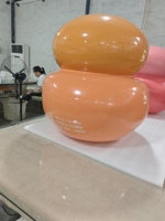 Mannequin de présentation de bouteilles en fibre de verre renforcée, articulé, sur mesure, 0,86 mètre (2 3/4 pieds), orange, taille réelle, pour magasin/supermarché