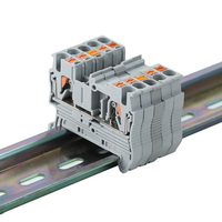 Borniers de raccordement à ressort sans vis série PT 35 mm pour montage sur rail DIN, connecteurs de fils électriques pour contrôle industriel