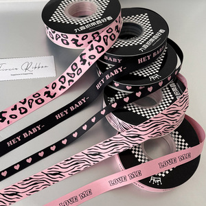 Nine-Colored Ribbon Satin Ribbon Valentine'S Day Gift Wrapping Ribbon 9K543 Fashion Digital Printing Decorative - Product Image 2