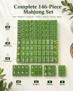 VANLIN - Tapete de Mesa de Mahjong Moderno y de Lujo para 4 Jugadores, Antideslizante, Impermeable, Resistente al Desgaste, con Tecnología de Melamina, para Juegos al Aire Libre - Product Image 3