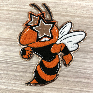 Thêu Chenille Long Lanh Vá Tùy Chỉnh Lớn Sắt Trên Preppy Sao Mắt <span class=keywords><strong>Sequin</strong></span> Ấn Độ Màu Hồng Chenille Linh Vật Các Bản Vá Lỗi - Product Image 4