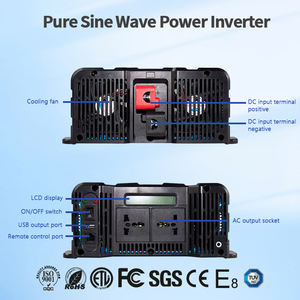 Inversor de Onda Sinusoidal Pura de 3000 Vatios OEM/ODM, Convertidor de Voltaje de 12v a 220v, Inversor Solar - Product Image 3